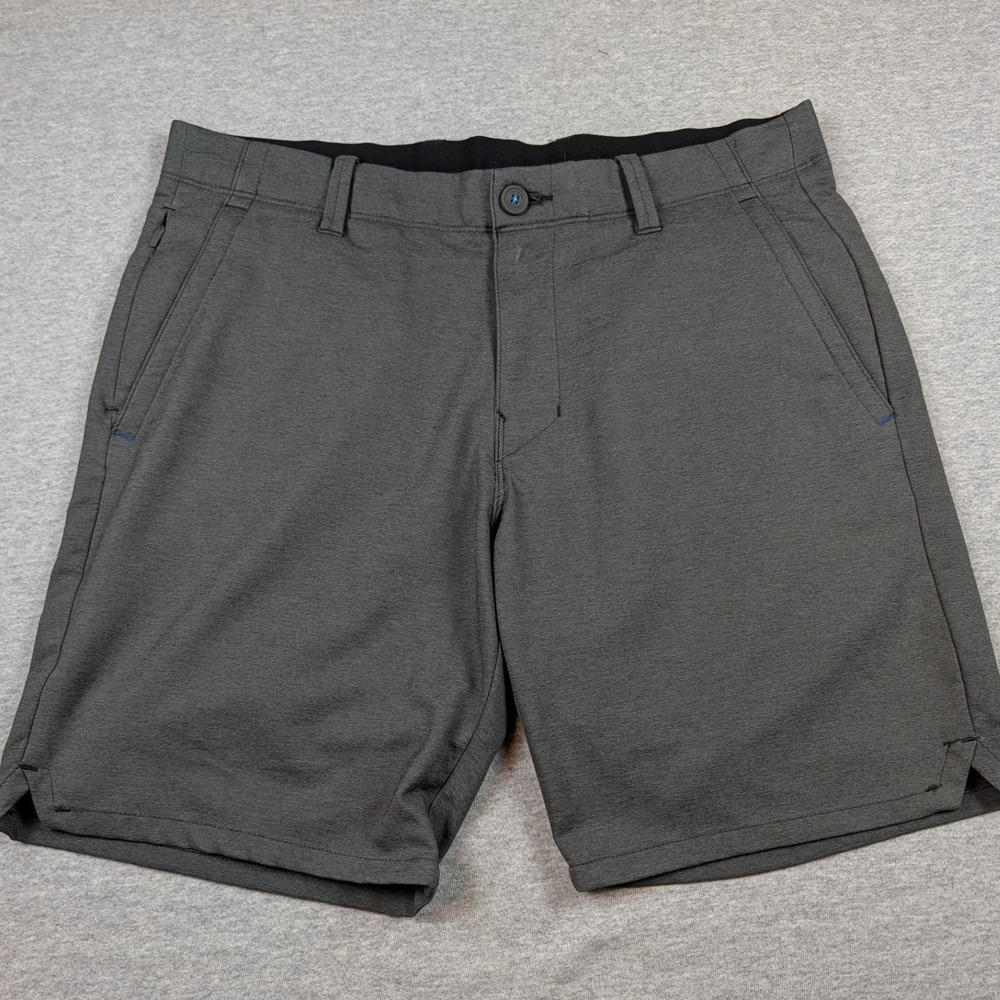 Tommy Bahama On Par Short 8 Inch Mens 32 Gray Heathered Golf Performance Shorts